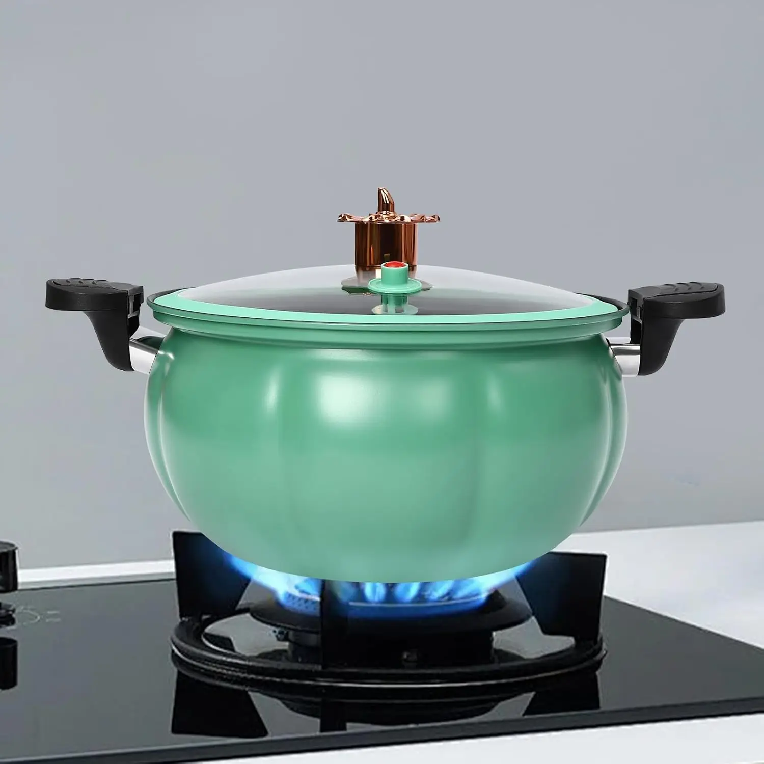 mini pressure cooker,8l multi function pressure cooking pot,pumpkin shaped double handle pressure cooker,dishwasher safe (green) mini pressure cooker,8l multi function pressure cooking pot,pumpkin shaped double handle pressure cooker,dishwasher safe (green)