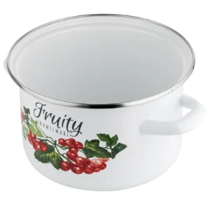 kalina 18 cm 2.65 l enamel pot stylish elegance and safety in cooking, perfect for any kitchen.