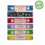 satya sai baba 15g hand rolled incense sticks, 6 scents: sandalwood, lavender, dragon's blood, agarwood, patchouli, etc.