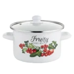 kalina 18 cm 2.65 l enamel pot stylish elegance and safety in cooking, perfect for any kitchen.