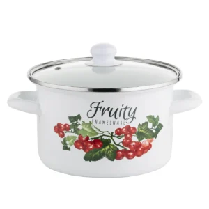 kalina 18 cm 2.65 l enamel pot stylish elegance and safety in cooking, perfect for any kitchen.