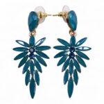 Teal Green - Vintage Glass - Long Drop - Earrings bg9jyww6ly9tzwrpys9isi9hqy82mfizmemxsjy0vznhq0hkl2e1ogy0mzdilmpwzw.jpg